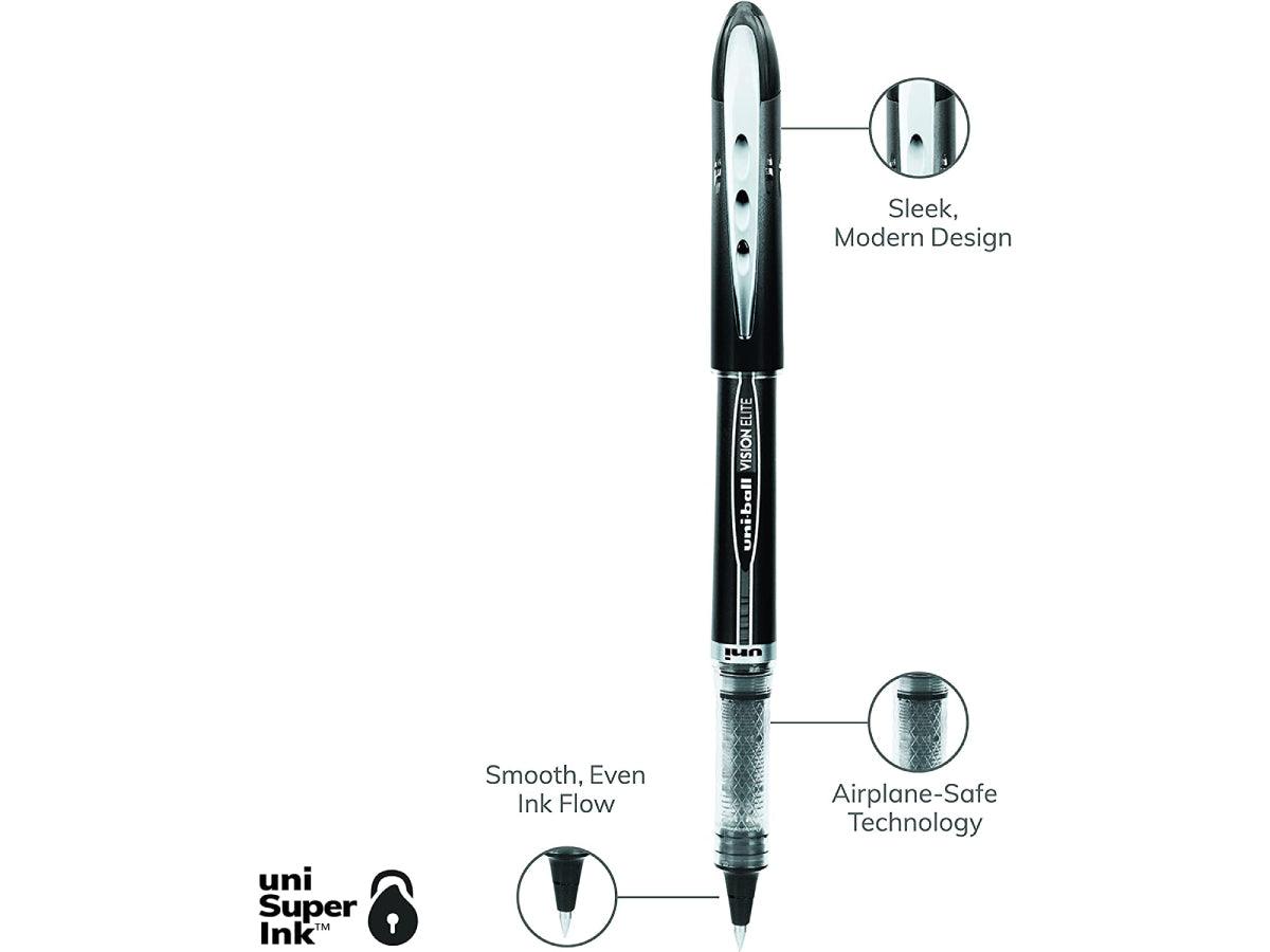 Uni Ball Vision Elite Roller Pen 0.5mm Black - Altimus