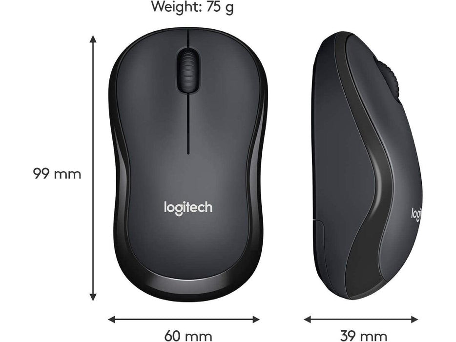 Logitech M220 Wireless Mouse, Black - Altimus