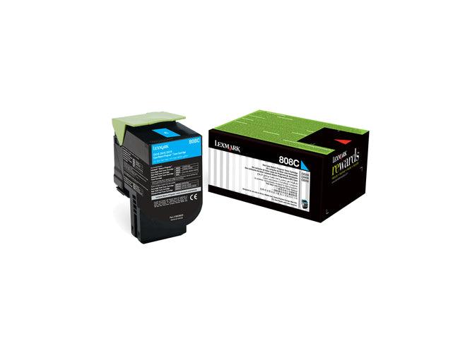 Lexmark 808C Cyan Return Program Toner Cartridge (80C80C0) - Altimus