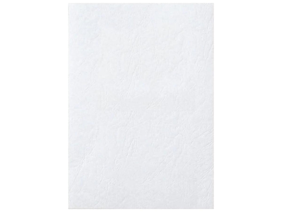 Deluxe A3 Embossed Leather Board Binding Cover, 100/pack, White - Altimus