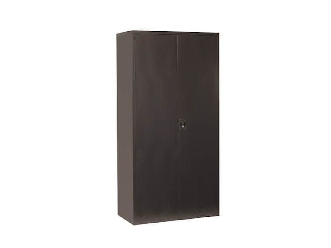 Hadid Steel Cupboard, 4 Shelves, Black - Altimus