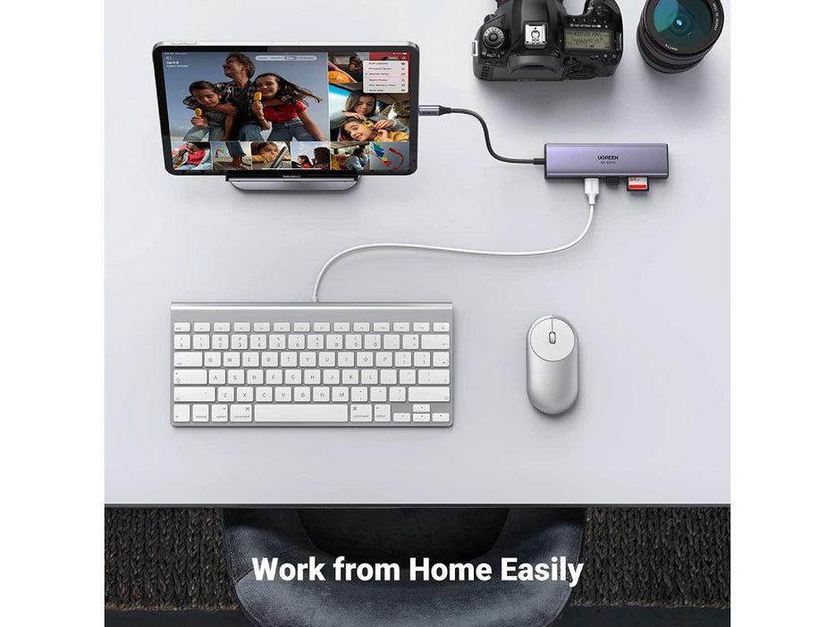 UGREEN 7-in-1 USB C Hub 4K@60Hz Type C to HDMI Dongle with Gigabit Ethernet, USB 3.0 Ports, 100W Power - Altimus