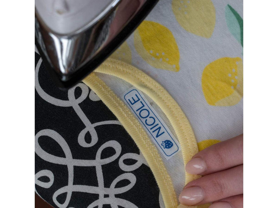 Brother P-TOUCH 12mm TZ-FA3 Fabric Tape, Iron On, Blue on White - Altimus