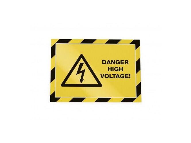 Durable Duraframe Security, Self-Adhesive Magnetic Frame A4, 2/pack, Black-Yellow - Altimus