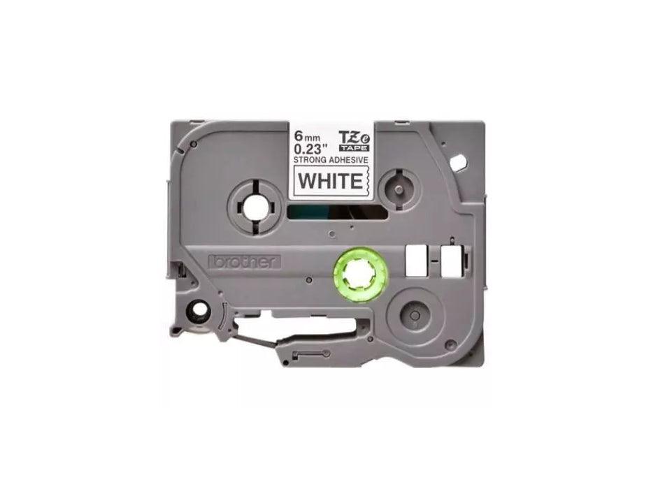 Brother P-touch 6mm TZ-S211 Strong Adhesive Tape, Black on White - Altimus