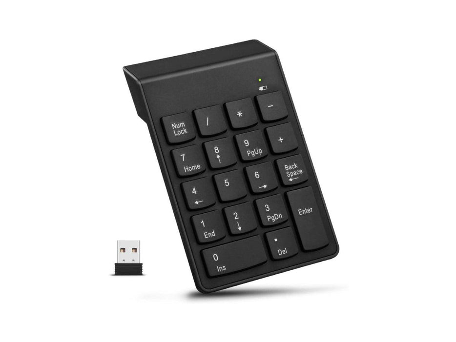 Mini Wireless Numeric Digital Keypad, Black - Altimus
