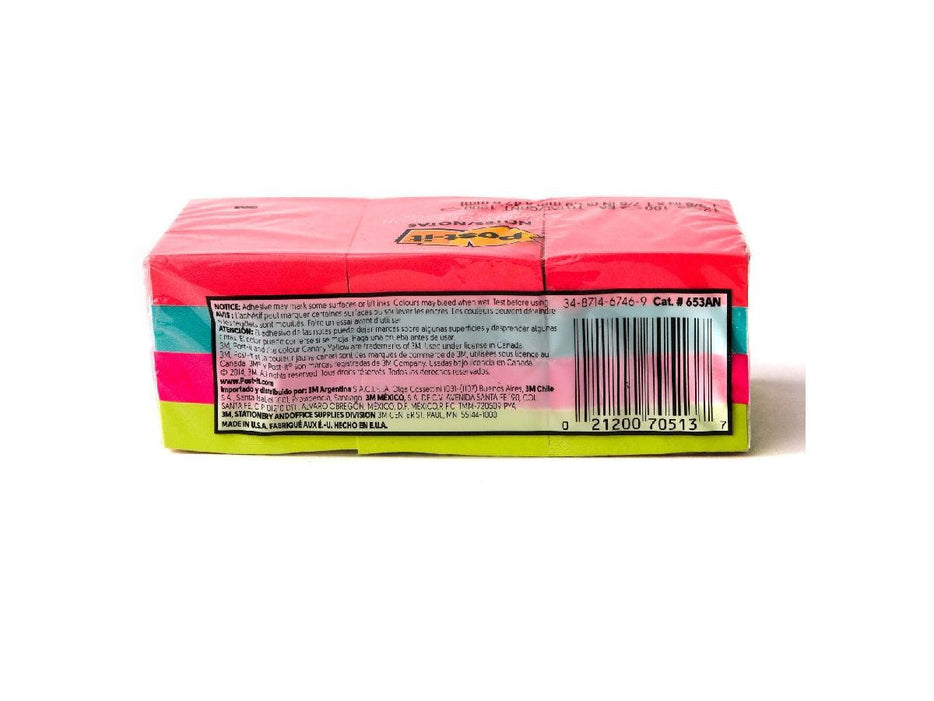 3M Post-It Neon Color 653AN 1.5inx2in 12pads-pack - Altimus