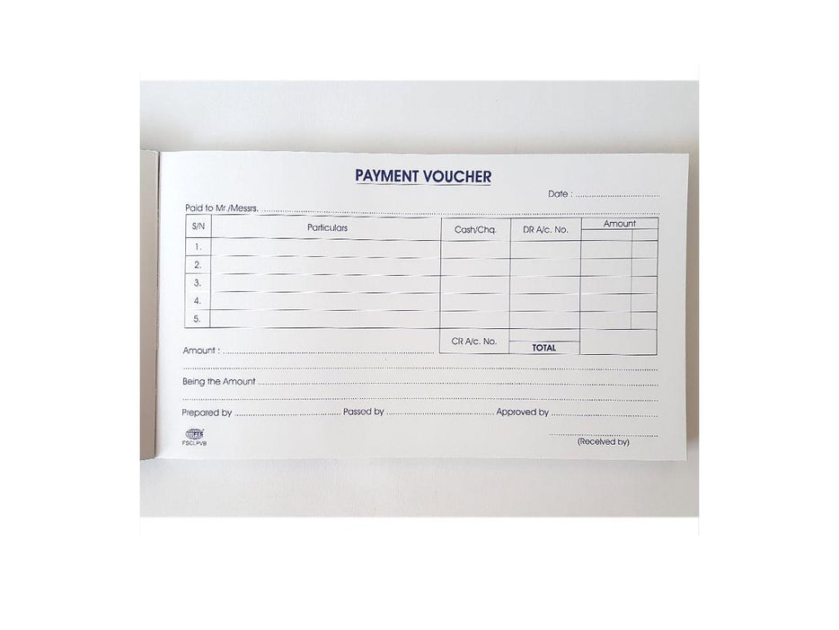 Payment Voucher Book - Altimus