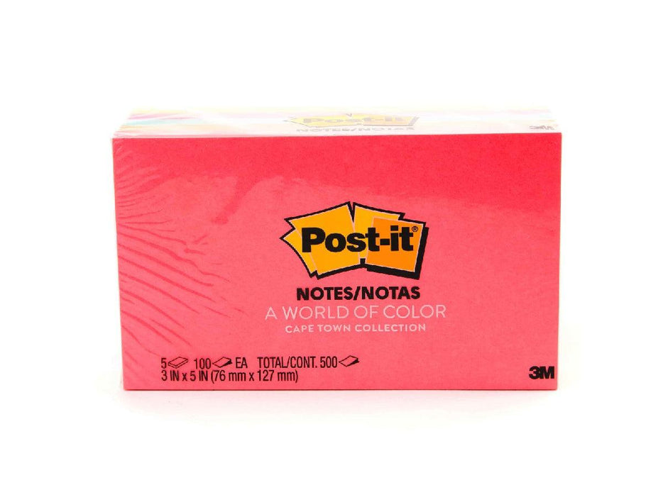 3M Post-It Notes Neon Colors 655-5PK 3inx5in 5pads/pack - Altimus