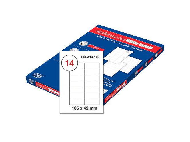 Multi Purpose Labels 105x42mm 100sheets-box (FSLA14-100) - Altimus