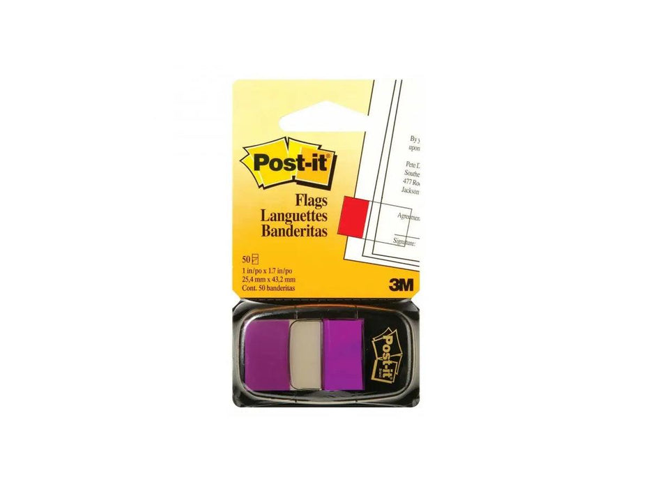 3M Post-it Flags Purple 680-8 25mmx43mm 50flags-dispenser - Altimus