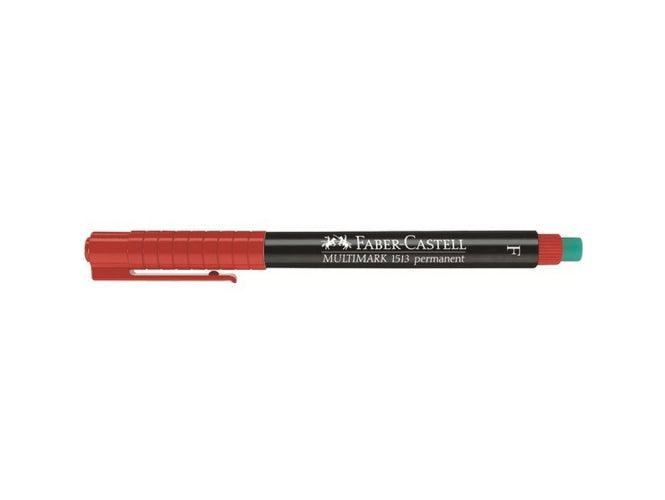 Faber Castell Multimark 1513 Permanent Fine 0.6mm, Red - Altimus