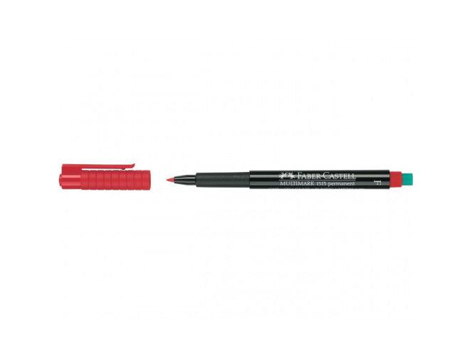 Faber Castell Multimark 1513 Permanent Fine 0.6mm, Red - Altimus