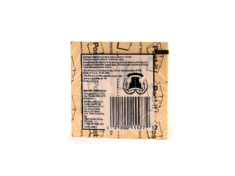 3M Post-It Notes Canary Yellow 654 3inX3in - Altimus