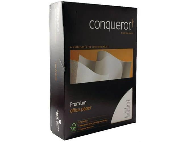 Conqueror Paper, A4, 100gsm, Contour Finish, Brilliant White, 500Sheets/Pack - Altimus