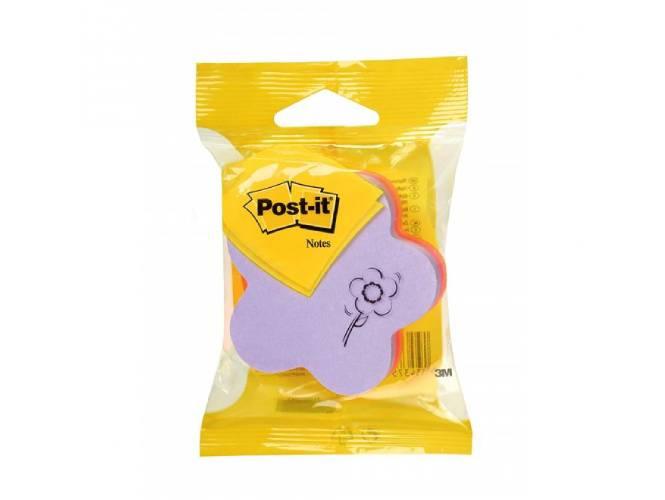 3M Post-It 2007F Flower, 3 Neon Colors, 70mmx70mm, 225 Sheets-Pad - Altimus