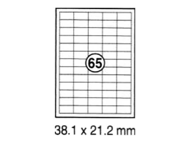 xel-lent 65 labels-sheet, straight corners, 38.1 x 21.2 mm, 100sheets-pack - Altimus