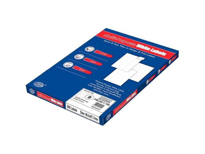 Multi Purpose Labels 96.5x67.7mm, 100Sheets-Box (FSLA9-1-100) - Altimus