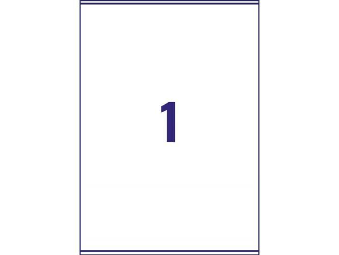 Avery J8567 Clear Addressing Labels 210x297mm 1label-sheet 25labels-pack - Altimus
