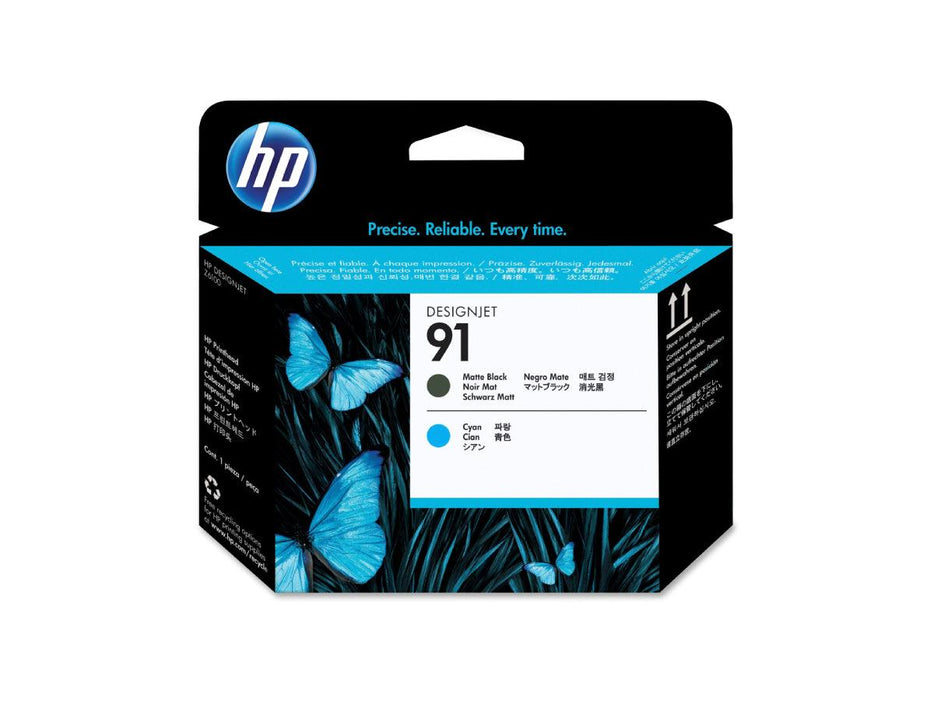 HP 91 Matte Black and Cyan Original Printhead Cartridge (C9460A) - Altimus