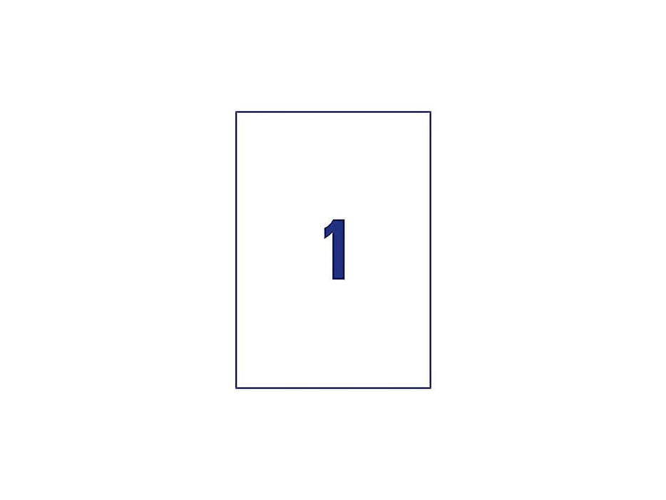 Avery Crystal Clear Labels, Rectangular, Clear, Laser, Permanent, 210x297mm, 25 Sheets/pack (L-7784) - Altimus