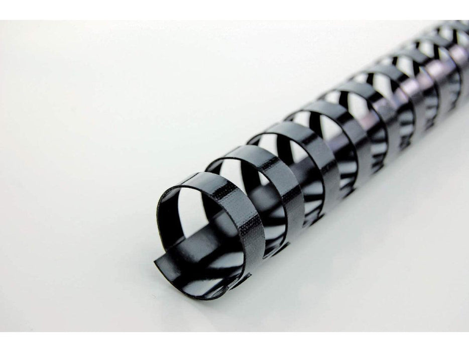 GBC 22mm Comb Binding Rings, Round Black, 50/box (4028602) - Altimus