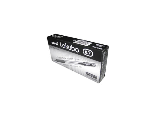 Uni Lakubo Ballpoint Pen 0.7mm, Black, 12 Pcs / Box - Altimus