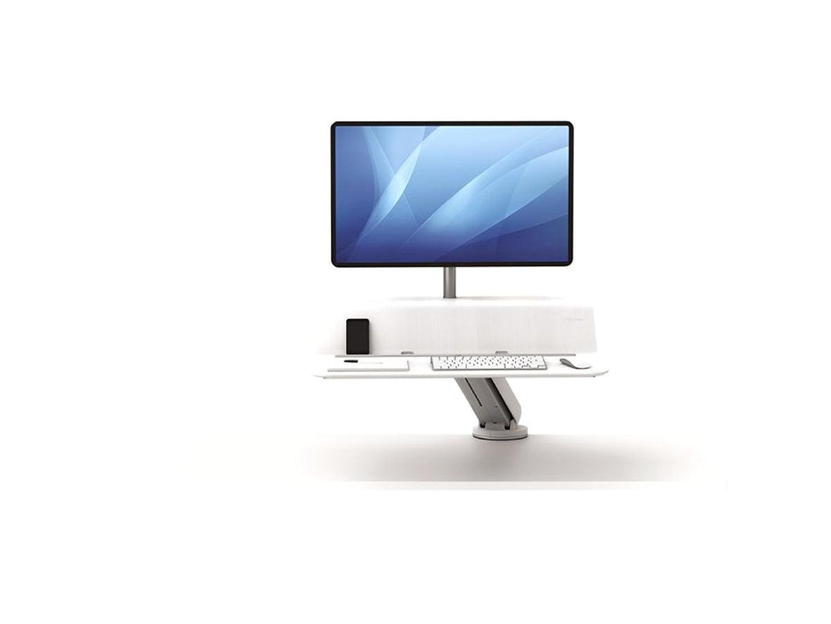 Fellowes Lotus™ RT Sit-Stand Workstation – Single White (FEL 8081701) - Altimus