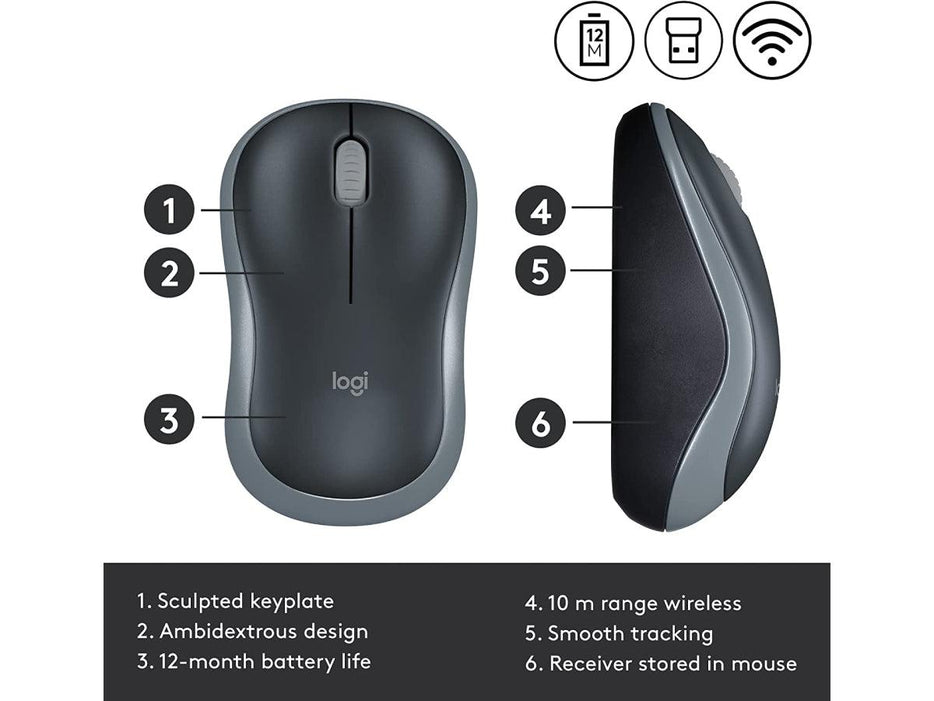 Logitech Wireless Mouse M185 - Altimus