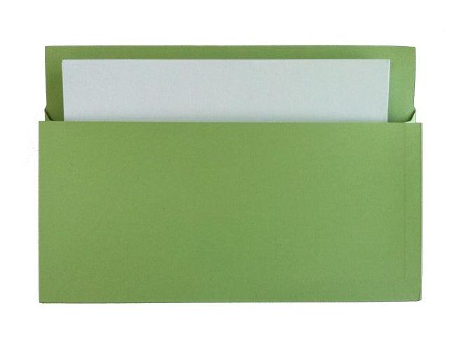 Premier Document Wallet Full Flap, 285gsm, F/S, 5/pack, Green - Altimus