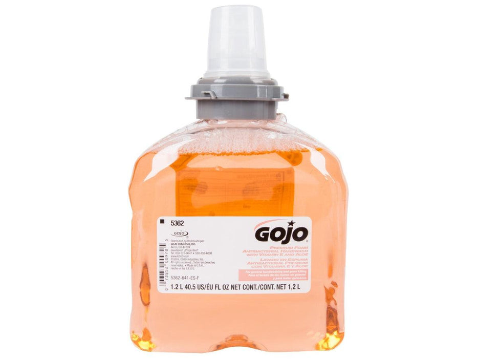 GOJO Premium Foam Antibacterial Handwash, 1200ml (5362-02) - Altimus