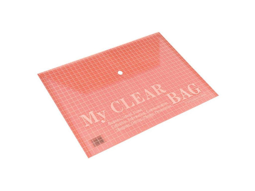 Deluxe Document Bag "My Clear Bag" A4, 12/pack, Red - Altimus