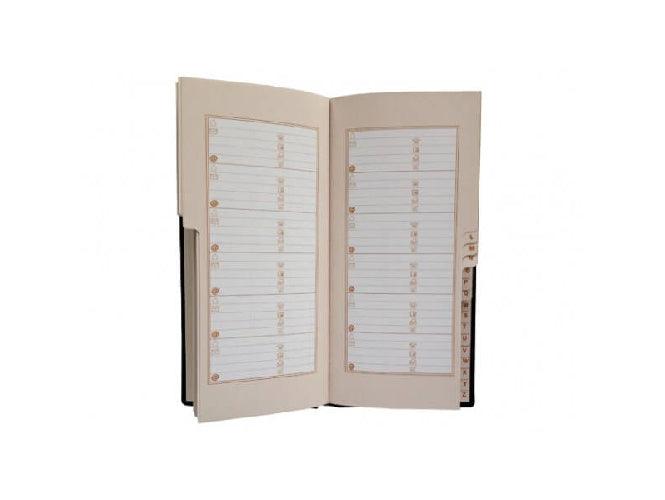 Address Book 115 x 240 mm Black - Altimus