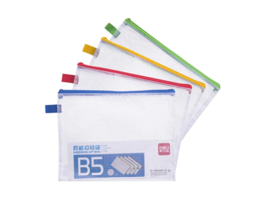Deli Gridding Zip Bag, B5, Assorted Colors - Altimus