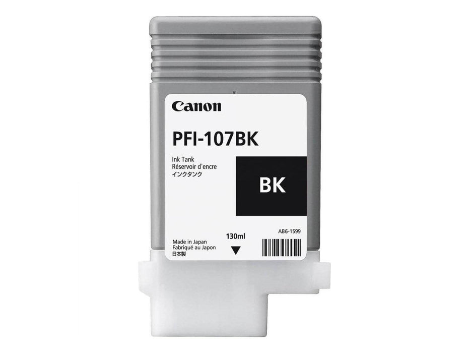 Canon PFI-107BK 130ML Ink Tank, Black - Altimus