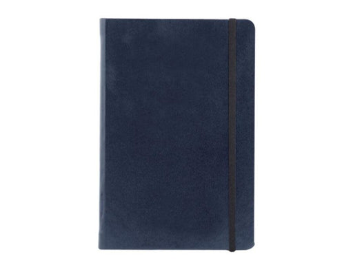 FIS Hard Cover Notebook With Elastic Band A5, Blue - Single Line - Altimus