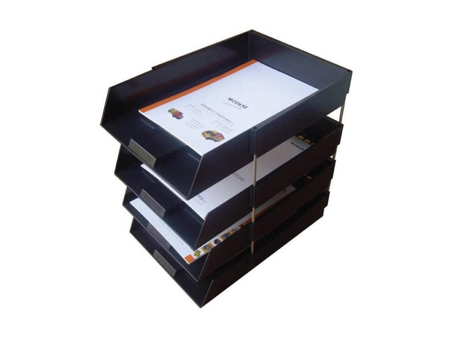 Modest MS-10422 4 Tier Document Tray - Black - Altimus
