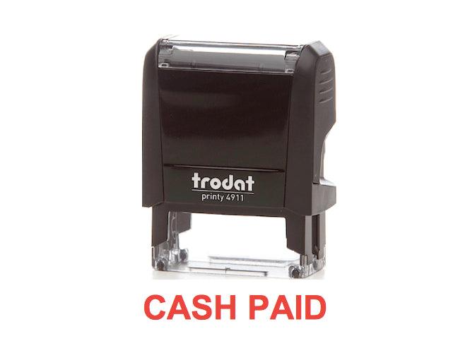 Trodat Printy 4911 Stamp "CASH PAID" - Red - Altimus
