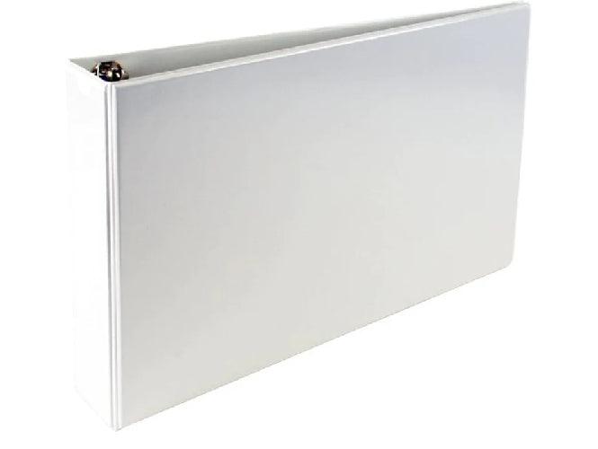 Alpha Presentation Binder 4 Rings A3 Landscape, 25mm Spine, White (403-A3) - Altimus