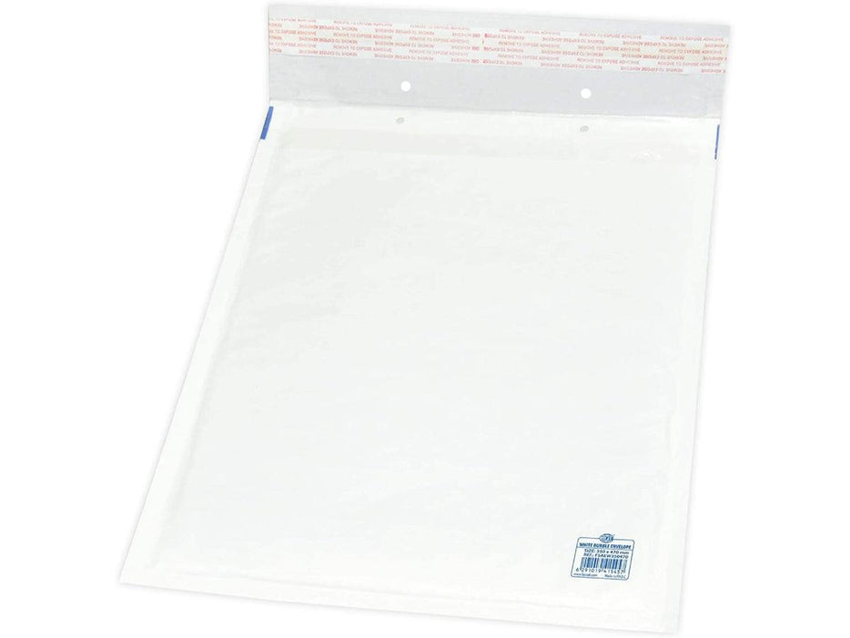 White Bubble Envelopes, 350 x 470mm, 12pcs/pack (FSAEW350470) - Altimus
