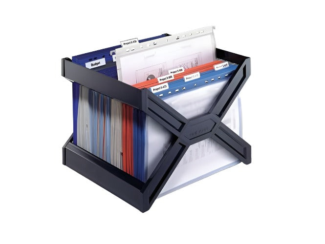 Durable CARRY PLUS, Stackable Rack for A4 Suspension Files, Black - Altimus