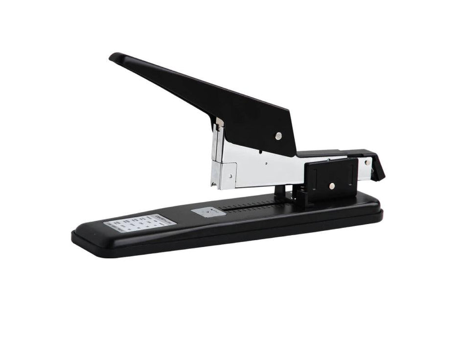 DELI Stapler No. 0390, Heavy Duty, 80 Sheets Capacity, Black - Altimus