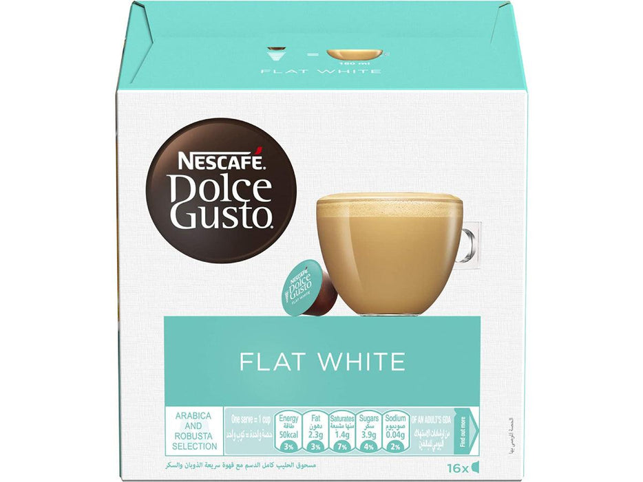 Nescafe Dolce Gusto Flat White Coffee 16 Capsules - Altimus