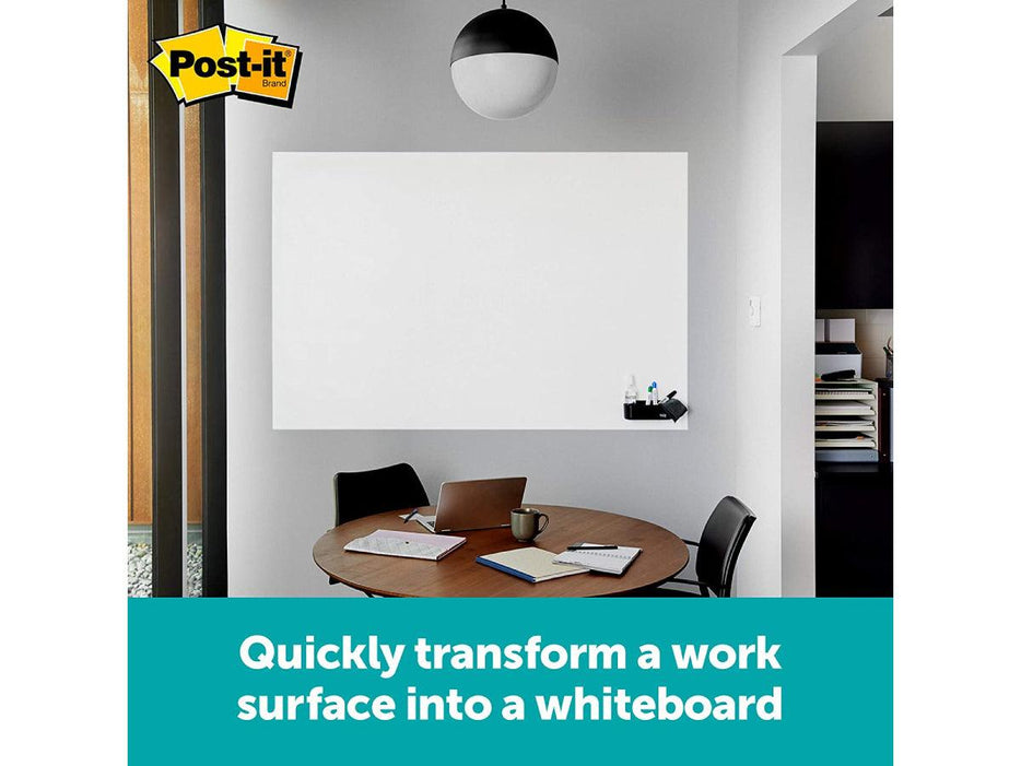 3M Post-It Flex Write Surface, The Permanent Marker Whiteboard Surface 120 x 180cm (MMM-FWS6x4) - Altimus