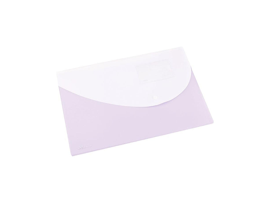 Deli E5506 2P File Bag, Snap FC, Assorted Colors - Altimus