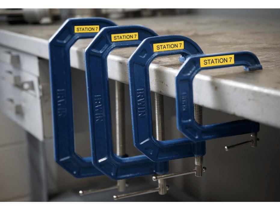 Dymo Rhino 18433 Vinyl 19mm Black on Yellow Tape - Altimus