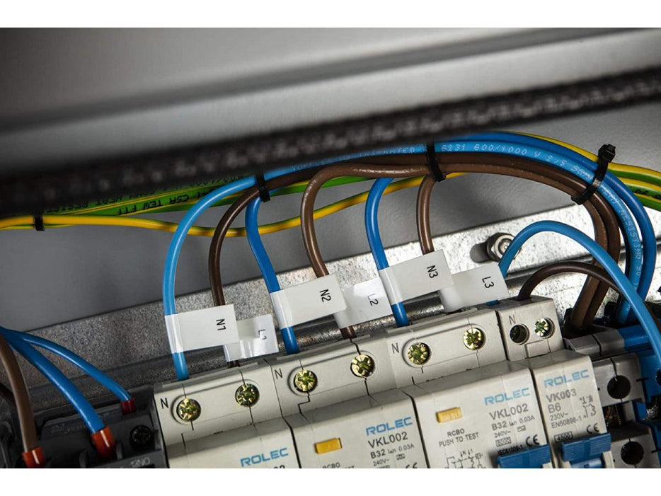 Brother TZe-FX241 Laminated Flexible Tape Black on White 18mm x 8mm - Altimus