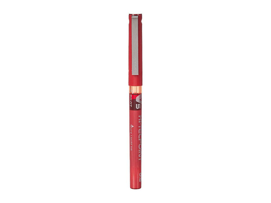 Pilot V5 Hi-Tecpoint BX-V5 Roller Ball Pen, 0.5mm, Red - Altimus