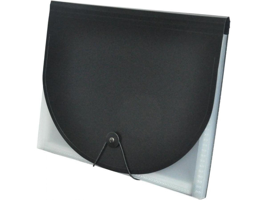 Expanding Files with 7 Pockets and 6 Index Dividers Black Color, A4 (210x297mm), FSPG1309BK - Altimus