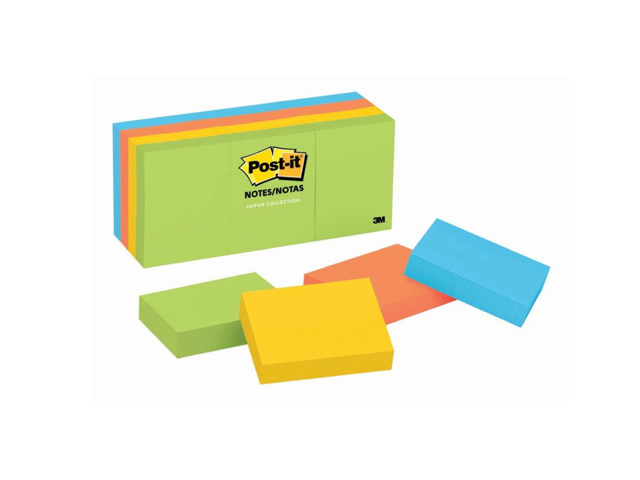 3M Post-It Notes Ultra Colors 653-AU 1.5inX2in 12pads/pack - Altimus